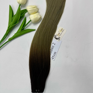 Cheveux vietnamiens en gros 100% vierges, cuticules alignées, Remy de haute qualité pour brun naturel, lisses, tissage double SDD, machine, chaud - Product Image 3
