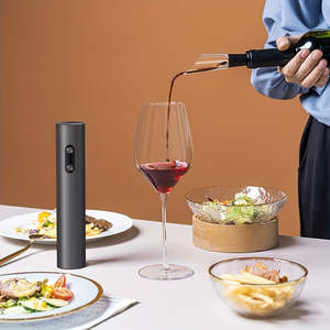 Juego de Regalo de Sacacorchos Eléctrico Moderno 5 en 1 con Cortador de Papel de Aluminio, Sacacorchos a Batería para Uso Doméstico - Product Image 2