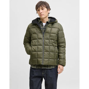 Veste de baseball pour homme de haute qualité fabriquée en 2026, coupe-vent personnalisé, veste matelassée bomber rembourrée, streetwear décontracté - Product Image 1