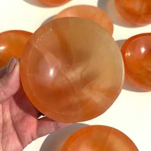 ชามหินเคลือบเงาคริสตัลธรรมชาติขนาด10ซม. สำหรับตกแต่งบ้านและใช้ในการรักษา - Product Image 4