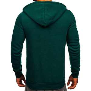 Sudaderas con capucha con cremallera para hombre hechas a medida Sudaderas sólidas de calidad superior Estilos de moda novedosos-Bordado y teñido liso - Product Image 4