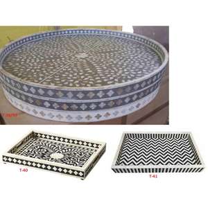 Plateaux de service réutilisables de qualité supérieure Formes personnalisées Imprimer Petit-déjeuner durable Déjeuner Dîner Utilisation avec incrustation d'os Ustensiles de cuisine - Product Image 6