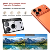 Protection d'objectif d'appareil photo en verre trempé avec support pliable en métal mat pour 17 18 Pro Max