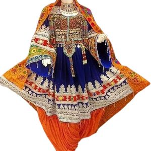 Livraison gratuite dans le monde entier Robes afghanes faites à la main de couleur noire pour EID et fête porter des robes musulmanes Afghan vintage 2025 - Product Image 2