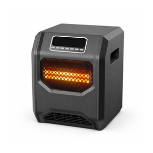 Chauffage infrarouge électrique à quartz avec télécommande, thermostat numérique, protection des bords et verrouillage enfant pour chambre à coucher - Product Image 2