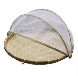 Natural Bamboo Eco-Friendly <b>Round</b> Serving Tray with <b>Cover</b>-Reusable Stylish & Practical for Everyday Kitchen Dining Entertaining - Product Image 6