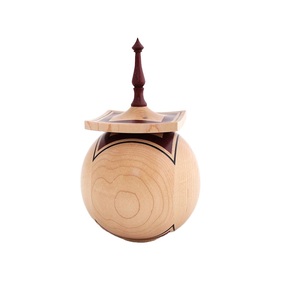 Molinillo de pimienta y sal manual de madera con tapa, suministro directo de fábrica - Product Image 1