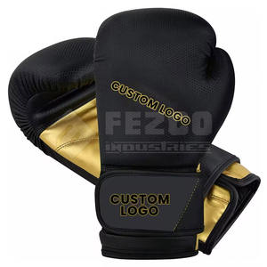 Gants de boxe en cuir sur mesure-Fermeture à crochet et boucle évacuant l'humidité Couleurs et conceptions personnalisées de haute qualité disponibles - Product Image 1
