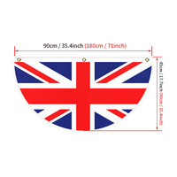Nouveau Drapeau de Veranda Pliable Plissé avec Impression du Drapeau Allemand pour le Marketing