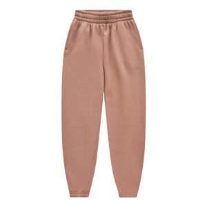 Pantalones de chándal con etiqueta marrón bellota para hombre, ajuste relajado, forro polar suave, algodón, dobladillo acanalado, aspecto a medida con atractivo informal de primera calidad - Product Image 6