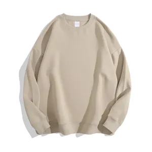 Custom Men's Crewneck Hooded Pullover Sweatshirt Color Block Design Spring Season 100% Cotton Eco-Friendly Fleece OEM Service - Product Image 4