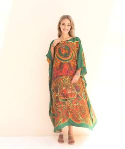 แฟชั่นล่าสุดปี 2024 ชุดชายหาดผู้หญิงสไตล์ตุรกี ผ้าวิสโคสแท้ 100% ซักได้ พิมพ์ลายดิจิทัล ชุดคลุมยาวแบบคลาสสิก ไซส์พลัส ทรงพลิ้ว - Product Image 2