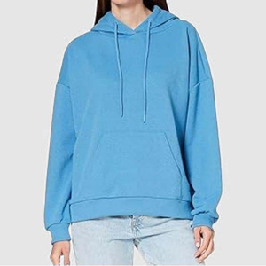 Sudadera con capucha de gran tamaño de algodón de alta calidad para mujer Hombro caído de lana gruesa con estampado personalizado para uso de temporada de invierno Diseño OEM - Product Image 5