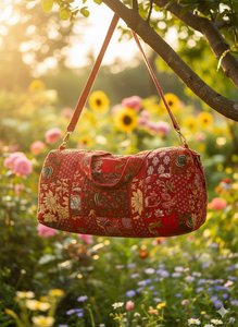 Bolsa de Viaje Grande de Lujo, Resistente, de Algodón Acolchado, Estilo Patchwork, Personalizable, para Fin de Semana, Deportiva, Ecológica, Táctica, para Viajes Cortos - Product Image 2