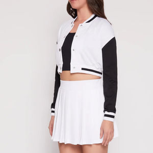 Veste Letterman universitaire de haute qualité pour femmes veste Hip Hop respirante avec logo de broderie personnalisé - Product Image 2