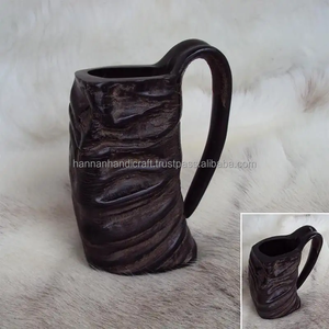 Viking écologique corne de boeuf bière tasse polie buffle corne tasses pour décor prix usine - Product Image 5