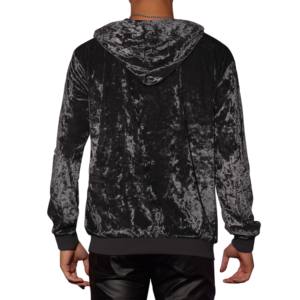 Nouveau sweat à capuche surdimensionné en velours uni personnalisé, élégant, d'hiver, pas cher, en gros, de haute qualité, personnalisé pour hommes - Product Image 5