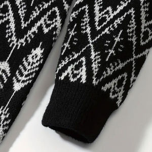 100% Cotton Customized <b>Men's</b> Slim Fit Pullover Sweater Soft <b>Warm</b> Long Sleeve Casual Winter Round Neck <b>Jumper</b> Front Logo - Product Image 6