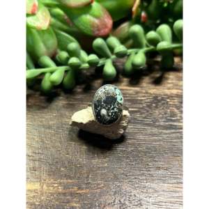 Navajo Handmade <b>Turquoise</b> Sterling Silver Statement <b>Ring</b> Size 7 - Product Image 1