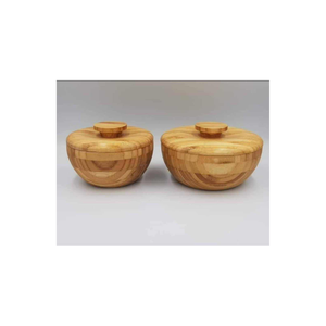 ชามสลัดไม้ไผ่ทำด้วยมือขนาดใหญ่ชามเสิร์ฟเป็นมิตรต่อสิ่งแวดล้อมสำหรับห้องครัวและรับประทานอาหารวัสดุไม้ไผ่ธรรมชาติทนทานและทันสมัย - Product Image 5