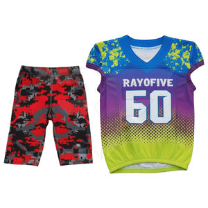 Meilleures ventes Uniforme de football américain de haute qualité Personnalisable Manches courtes Vêtements d'équipe Gants Accessoires - Product Image 2