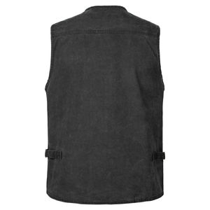 Chaleco de Pesca con Mosca Informal para Hombre, con Múltiples Bolsillos, Transpirable, para Otoño, Trabajo, Safari, Viajes, Caza, Tela Vaquera de Algodón - Product Image 6