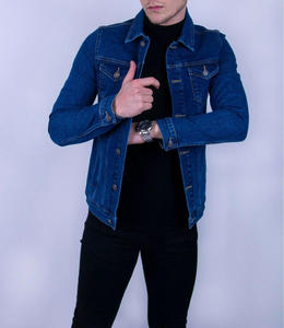 Veste denim vintage pour hommes de luxe OEM Veste en coton polaire réversible brodée sur le devant en chenille personnalisée Street Wear - Product Image 6