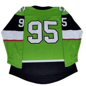 Maillots de hockey sur glace personnalisés avec logo OEM, maillot de football, couleur des panneaux uniformes, style hockey sur glace, disponible pour la personnalisation - Product Image 2