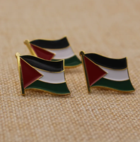 Promotion : Pièce de monnaie en émail doré avec drapeau de pays arabe, Badge Palestine Libre, Vente en gros