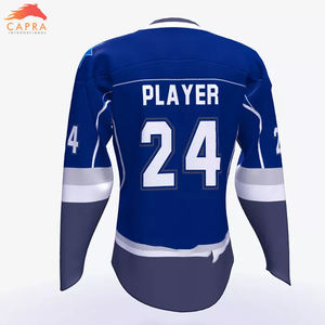 เสื้อเจอร์ซีย์เล่นฮ็อกกี้น้ำแข็งพิมพ์ซับลิเมชันเสื้อกีฬาแขนยาวโลโก้ตามสั่งแฟชั่น - Product Image 2