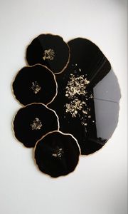 Optimisation des sous-verres en résine de luxe faits à la main tampons carrés de couleur personnalisables pour ensemble de tapis de cuisine de table meilleur prix - Product Image 4