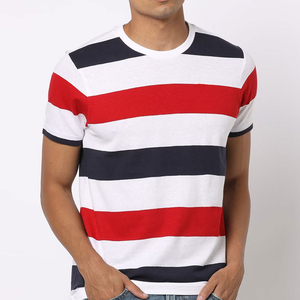 T-shirts Ringer fabriqués au Pakistan, prix de gros, faible MOQ, anti-froissement, vêtements décontractés pour hommes, en vente - Product Image 2