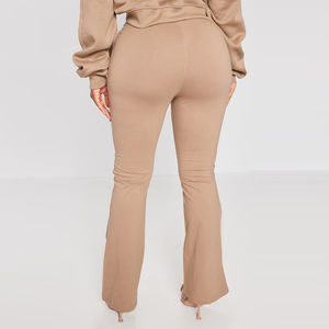 Chándales cálidos de Invierno para mujer con su logotipo 2025, última moda, pantalón de sudor acampanado, conjunto de chándales de lavado ácido - Product Image 3