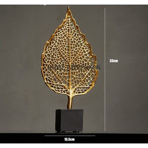 Handmade Modern Designer Sculpture Aluminum Casted Silver Color Shiny Polished Leaves for Home & Hotel <b>Decoration</b> Best Price - Product Image 3