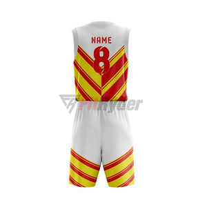 Uniformes de baloncesto unisex de mejor diseño OEM logotipo personalizado y conjuntos sin mangas de estilo clásico con técnicas de sublimación - Product Image 6