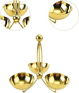 Modern Metallic Bliss Bowls Blissful Shiny Metallic Bowls for Elegant Serving and Decor - Product Image 2