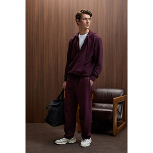 Sweat-shirt à capuche pour homme GRIMELANGE GAGE avec détail en métal effet œil-de-perdrix, fermeture éclair et poche à cordon - Product Image 1