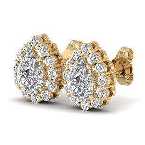 ต่างหูเพชรโมอิสซาไนต์ทรงลูกแพร์คุณภาพพรีเมียม REYES น้ำหนัก 2.05 กะรัต หรูหรา ผลิตจากเงินแท้ 925 สำหรับงานแต่งงาน เครื่องประดับสำหรับผู้หญิง - Product Image 6