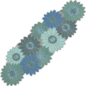 Chemin de Table perlé de fleur rectangulaire de Look chic meilleur pour la décoration de Table décor à la maison tapis de dessous de verre conception perlée et en forme - Product Image 2