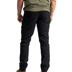 Pantalon personnalisé pour hommes, baggy à rayures, oversize, droit, poids lourd, jambe large, jean évasé, pantalon délavé à l'acide, jean bleu marine - Product Image 4