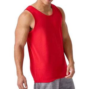 Chaleco de gimnasio para hombre superventas 2024, camisetas de tirantes de algodón personalizadas, camisetas sin mangas con tirantes, precio al por mayor de punto transpirable - Product Image 4