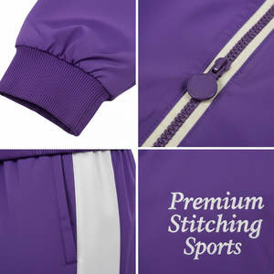 Conjunto Deportivo de Chaqueta Cortavientos y Pantalones Deportivos Reflectantes Personalizados para Hombre, de Secado Rápido, de Poliéster y Nailon - Product Image 6