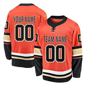 Camiseta de hockey sobre hielo personalizada transpirable de alta calidad mejor calidad impresa moda OEM 100% poliéster camisetas de hockey sobre hielo para adultos - Product Image 2