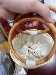 SAC À POIGNÉE DE HYACINTHE D'EAU À CYLINDRE FAIT MAIN MEILLEUR PRIX SAC À LA MAIN PANIER DE HYACINTHE D'EAU DU VIETNAM - Product Image 4