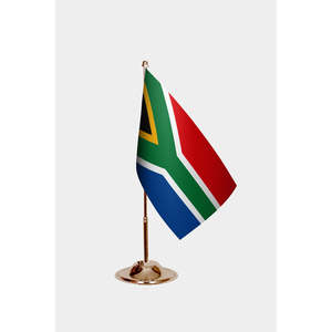 Drapeaux de bureau personnalisables Afrique du Sud - Impression numérique sur tissu et fibre de verre - Product Image 2