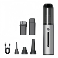 Souffleur-aspirateur sans fil 2-en-1, moteur haute vitesse 115000 tr/min, 19 kPa, dépoussiéreur portatif pour la maison, la voiture, le nettoyage des interstices de clavier et des surfaces.