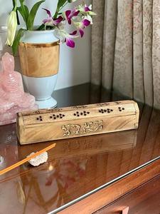 Artistic Wooden <b>Incense</b> Burner <b>Box</b> with Traditional Craft for Spiritual Practices - Product Image 5