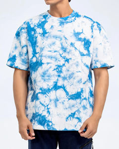 Camiseta de manga corta de algodón con timbre pesado para hombre, ropa de calle de gran tamaño, cuello informal, estampado de talla grande, diseño en blanco de alta calidad - Product Image 2