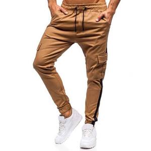 Pantalons de survêtement pour hommes populaires, décontractés, coupe slim, mi-longueur, 100% polyester, séchage rapide, respirant, de haute qualité, avec poche latérale à rabat - Product Image 4