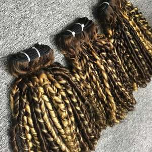 Funmi สองชั้นสำหรับ100% ลอนผมมนุษย์แท้เรมี่ผมต่อผมทอเวียดนามสี VQ - Product Image 3